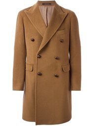 двубортное пальто с заостренными лацканами Tagliatore