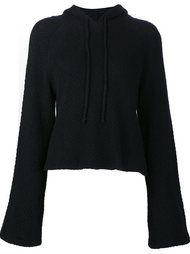 woven cropped hoodie The Elder Statesman