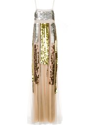 sequin embellished tulle gown Vera Wang