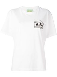 футболка с принтом логотипа   Aries