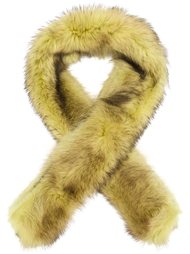 racoon fur shawl Vera Wang