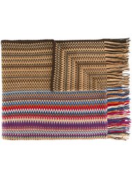 вязаный шарф с зигзагообразным узором Missoni