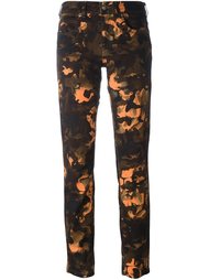 camouflage print cropped jeans Versus