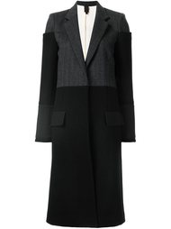 однобортное пальто с многослойными рукавами Vera Wang
