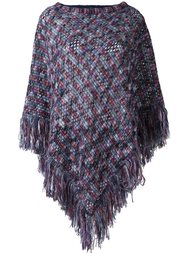 вязаное пончо с кисточками Missoni