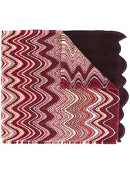 вязаный шарф с зигзагообразным узором Missoni