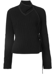 topstitch fencing jacket Vera Wang