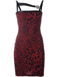 chest strap fitted dress Versus