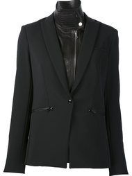 high neck inset blazer Veronica Beard