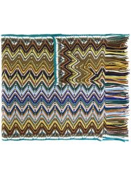 вязаный шарф с зигзагообразным узором Missoni