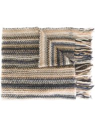 полосатый шарф с металлической нитью Missoni