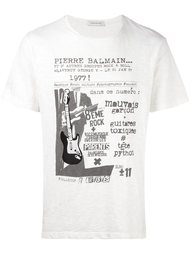 футболка с принтом постера  Pierre Balmain