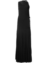 pleated plastron gown Vera Wang