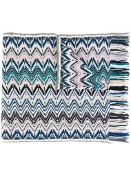 вязаный шарф с зигзагообразным узором Missoni
