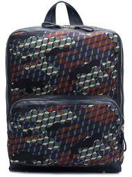 Forest Camocube printed backpack Pierre Hardy
