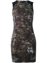 camouflage print fitted dress Versus