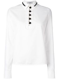 contrast button blouse Carven