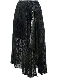 асимметричная бархатная юбка Lala Berlin