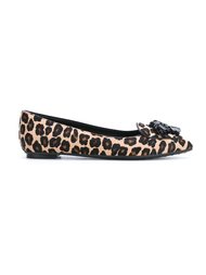 leopard print ballerina Tod's