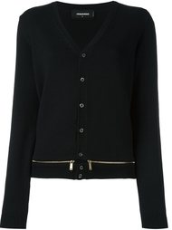 кардиган с молнией на подоле Dsquared2
