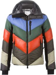 пуховик с узором шеврон Moncler Grenoble