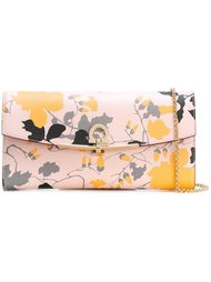 клатч с цветочным принтом Salvatore Ferragamo