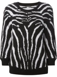 свитер с зебровым узором Balmain