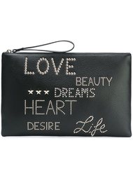 клатч с заклепками Red Valentino