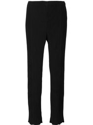 pleated straight leg pants Issey Miyake