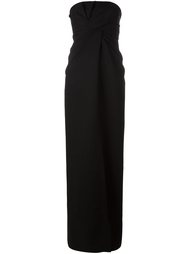 длинное платье без бретелей Saint Laurent