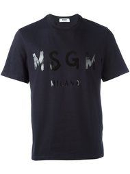 футболка с логотипом MSGM