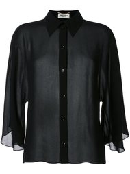 укороченная рубашка  Saint Laurent