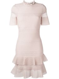 платье с рюшами и высокой горловиной Alexander McQueen