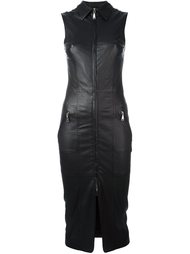 zipped leather dress Drome