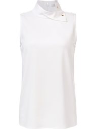 high buttoned neck blouse Tibi