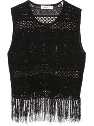 fringed crochet tank top A.L.C.