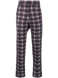 drop crotch tartan trousers Aganovich