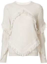 'Inlay Fringe Chacha' sweater Tanya Taylor