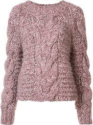 'Francisca' cable handknit pullover Ulla Johnson