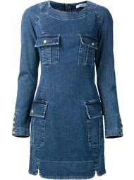 джинсовое платье с длинными рукавами Pierre Balmain