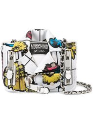 байкерская сумка на плечо Moschino