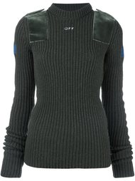 shoulder detailing ribbed sweater Off-White