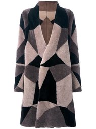 пальто с панельным дизайном Liska