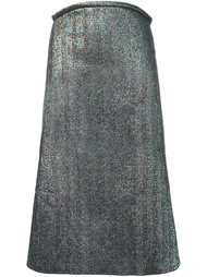 юбка с эффектом металлик  Ellery