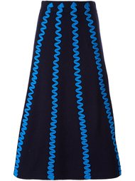 вязаная юбка с зигзагами Kenzo
