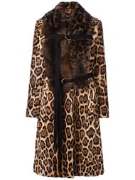 пальто с леопардовым принтом   Givenchy