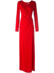 драпированное вечернее платье Lanvin