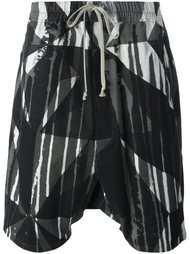 шорты с заниженным шаговым швом 'Camouflage' Rick Owens DRKSHDW