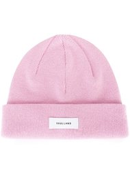 logo patch beanie hat Soulland