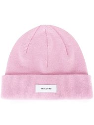 logo patch beanie hat Soulland